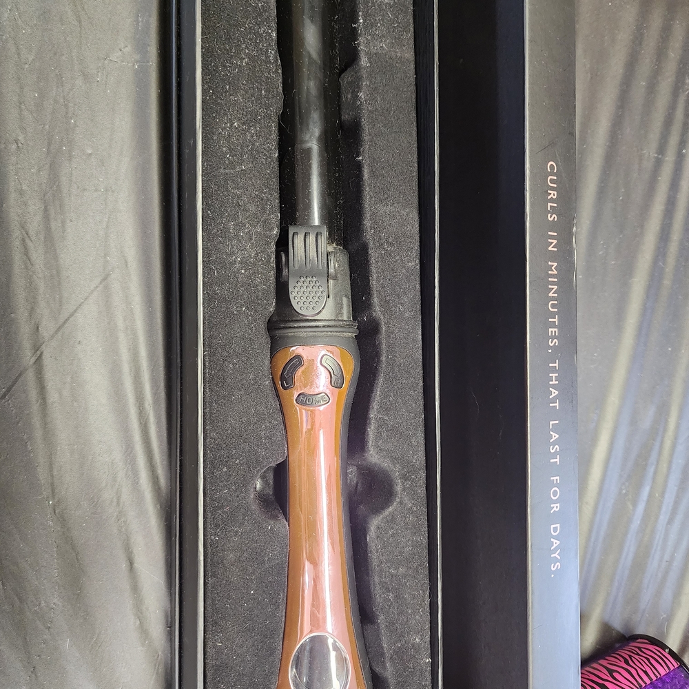 Professional Curling Wand - Black and Brown